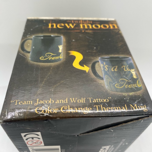 Rare Neca Twilight Moon Team Jacob Color Change Thermal Mug In Box NEW - Picture 7 of 7
